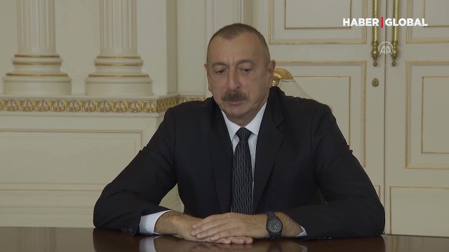 Azerbaycan Cumhurbaşkanı Aliyev, Dışişleri Bakanı Mevlüt Çavuşoğlu'nu kabul etti