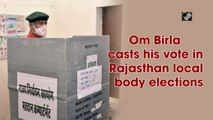 Om Birla casts his vote in Rajasthan local body elections
