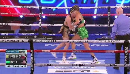 Ewa Brodnicka vs Mikaela Mayer (31-10-2020) Full Fight