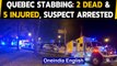 Quebec stabbing: 2 people dead in an attack by  a man in medieval clothes, suspect arrested|Oneindia
