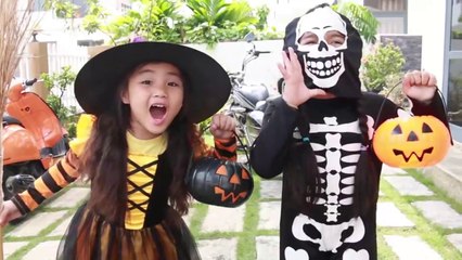 Play Halloween Trick or Treat Mysterious Adventures  - Funny Halloween video - Kids funny videos