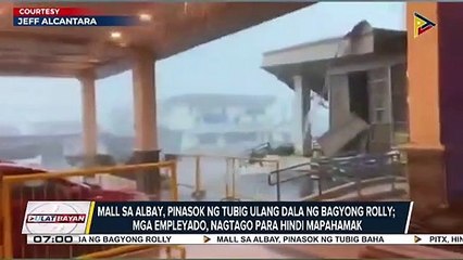 Mall sa Albay, pinasok ng tubig ulang dala ng bagyong #RollyPH