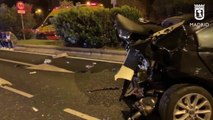 Cuatro heridos en un accidente entre tres vehículos anoche en la avenida de Andalucía