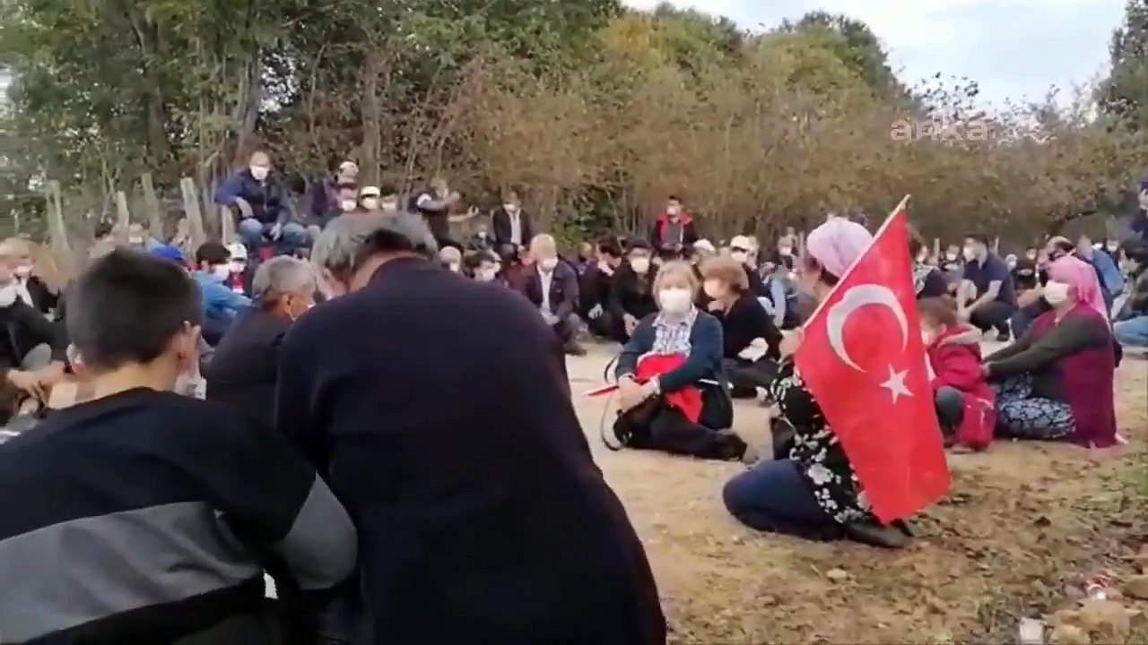 Ordu Ünye’de maden arama çalışmasına karşı çıkan köylülerin doğa nöbeti beşinci gününde sürüyor