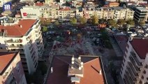 Drone footage shows devastation caused by Turkey earthquake