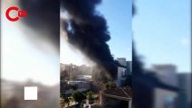 İstanbul Tıp Fakültesi Hastanesi inşaatında yangın
