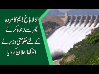 کالاباغ ڈیم کا مردہ پھر سے زندہ کرنے کیلئے حکومتی وزیر نے انوکھا اعلان کردیا