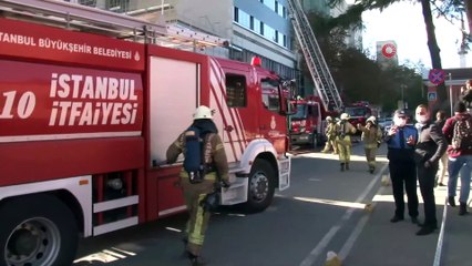 Çapa Tıp Fakültesi inşaatında yangın
