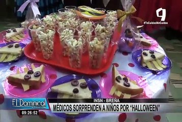 INSN Breña: médicos sorprenden a niños por el Día de la Canción Criolla y Halloween