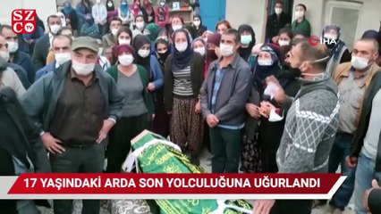 Depremde hayatını kaybeden 17 yaşındaki genç son yolculuğuna uğurlandı