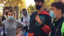 Pablo y sus amigos se organizaron para limpiar los destrozos de Logroño