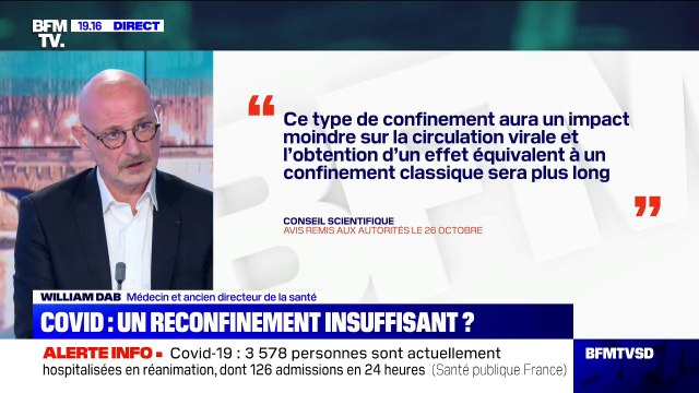 William Dab (ancien directeur de la Santé) sur le reconfinement: On ne peut pas dire que ça sert à rien