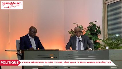 Scrutin présidentiel en Côte d’Ivoire : 2ème vague de Proclamation des résultats
