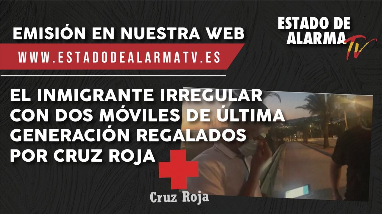 El inmigrante irregular con dos móviles de última generación regalados por la Cruz Roja