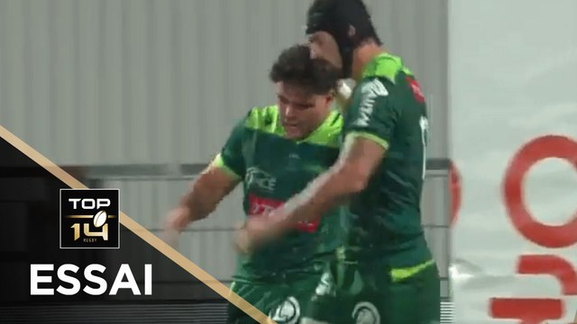 TOP 14 - Essai de Lucas REY (SP) - Pau - La Rochelle - J7 - Saison 2020/2021