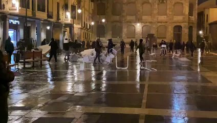 Protestas en León por el toque de queda 2