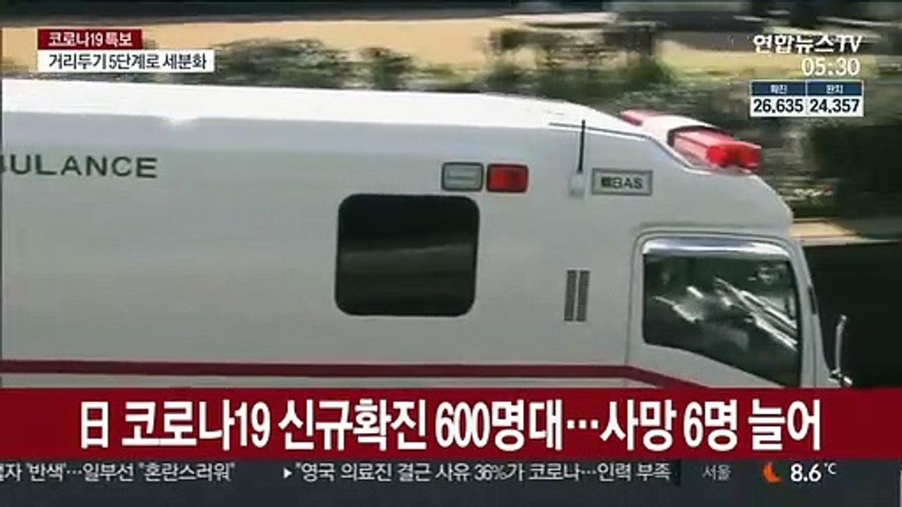 일본 코로나 신규 확진 600명대…사망 6명 늘어