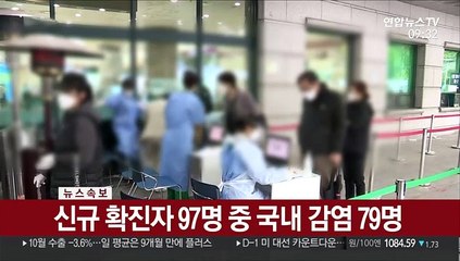 [속보] 코로나19 어제 97명 확진…누적 2만6,732명