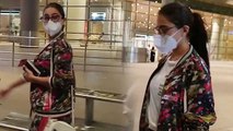 Sara Ali Khan Spotted at Mumbai airport early morning | FilmiBeat
