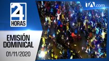 Noticias Ecuador: Noticiero 24 Horas 01/11/2020 (Emisión Dominical)