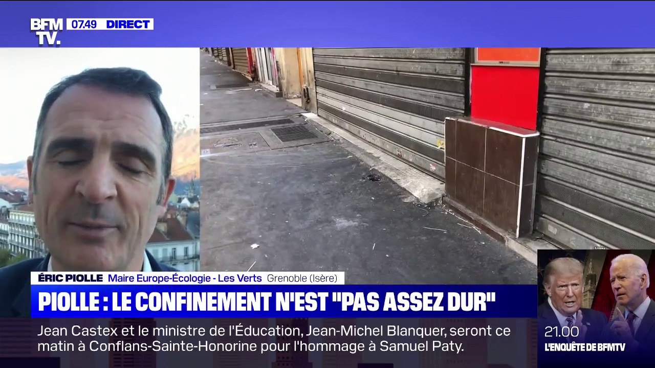 Pour Éric Piolle, maire EELV de Grenoble, fermer les rayons non-essentiels dans les grandes surfaces est "une bonne étape"