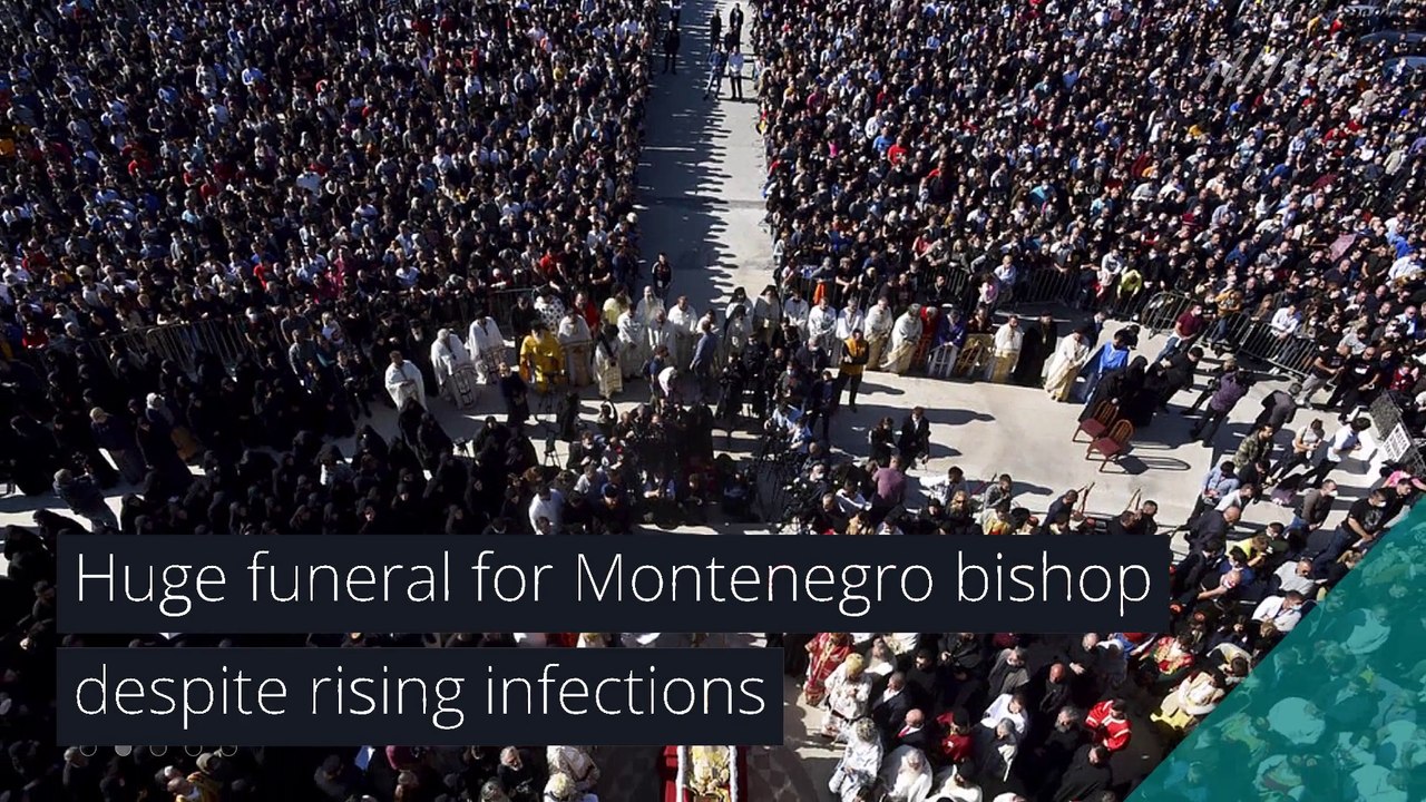 Huge funeral for Montenegro bishop despite rising infections, and other top stories in health from November 02, 2020.