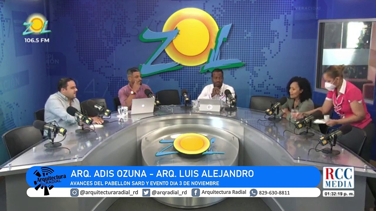 Arq  Adís Ozuna – Arq  Luis Alejandro, Avance pabellón SARD y Evento día 3 noviembre