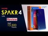 Tecno Spark 4 Lite Review | Camera,Battery Life & Price Of Tecno Spark 4 Lite-Entry Level Smartphone