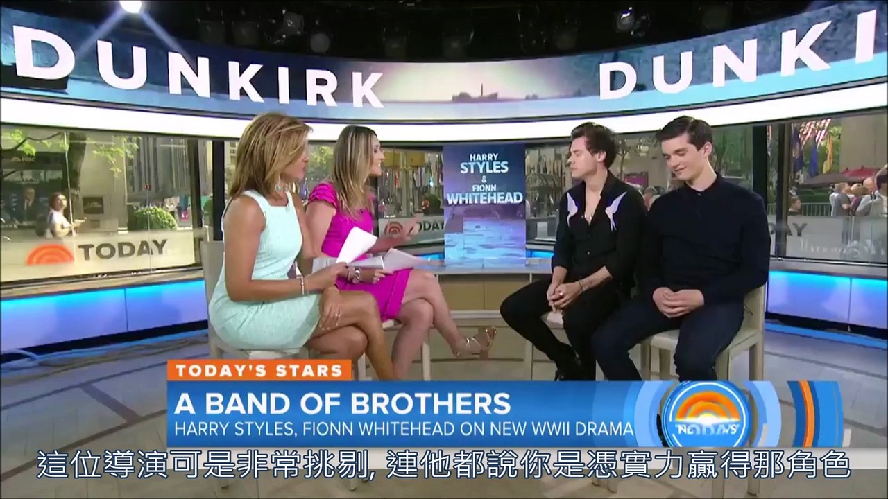 【字幕】Harry Styles And Fionn Whitehead Talk About Their ‘Dunkirk’ Acting Roles _ Today 2017.07