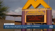 Mesa High School transitioning to hybrid learning