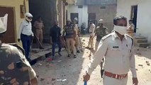 शाजापुर के मनिहार बाड़ी  एवं कुरैशी मोहल्ला में पथराव मौके पर पहुंची पुलिस