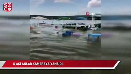 O acı anlar kameraya yansıdı... Yükselen suyu görüntülerken babaannesinin cesediyle karşılaştı