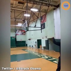 Obama met un tir à trois points et enflamme internet