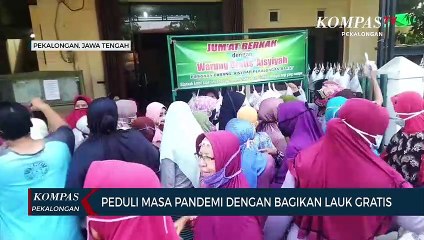 Peduli Dikala Pandemi Bagikan Lauk Gratis