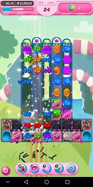 Candy Crush Saga 8009.Bölüm(Son Bölüm-Hilesiz) Candy Crush Saga Level 8009(Last Level-No Boosters)