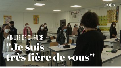 La minute de silence en hommage à Samuel Paty