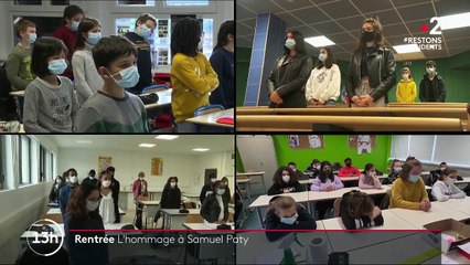 Rentrée scolaire : les élèves ont rendu hommage à Samuel Paty