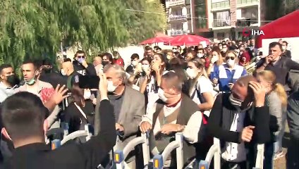 Kontrollü yıkım çalışmalarında bir kedi 8’nci kattan aşağıya atladı