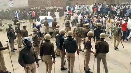 सपा विधायक के जेल भरो आंदोलन में किराना छावनी में तब्दील