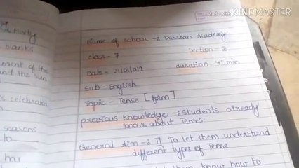 tense lesson plan- english lesson plan- b.ed lesson plan- nios lesson plan-tense