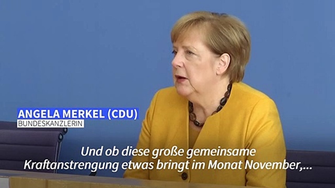 Merkel zu Corona: Wir sind auf 'das Mitmachen' der Menschen angewiesen