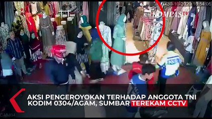 Download Video: Rekaman CCTV, Polisi Melerai dan Nyaris kena Pukul Saat 2 TNI Dikeroyok Anggota Moge Bandung