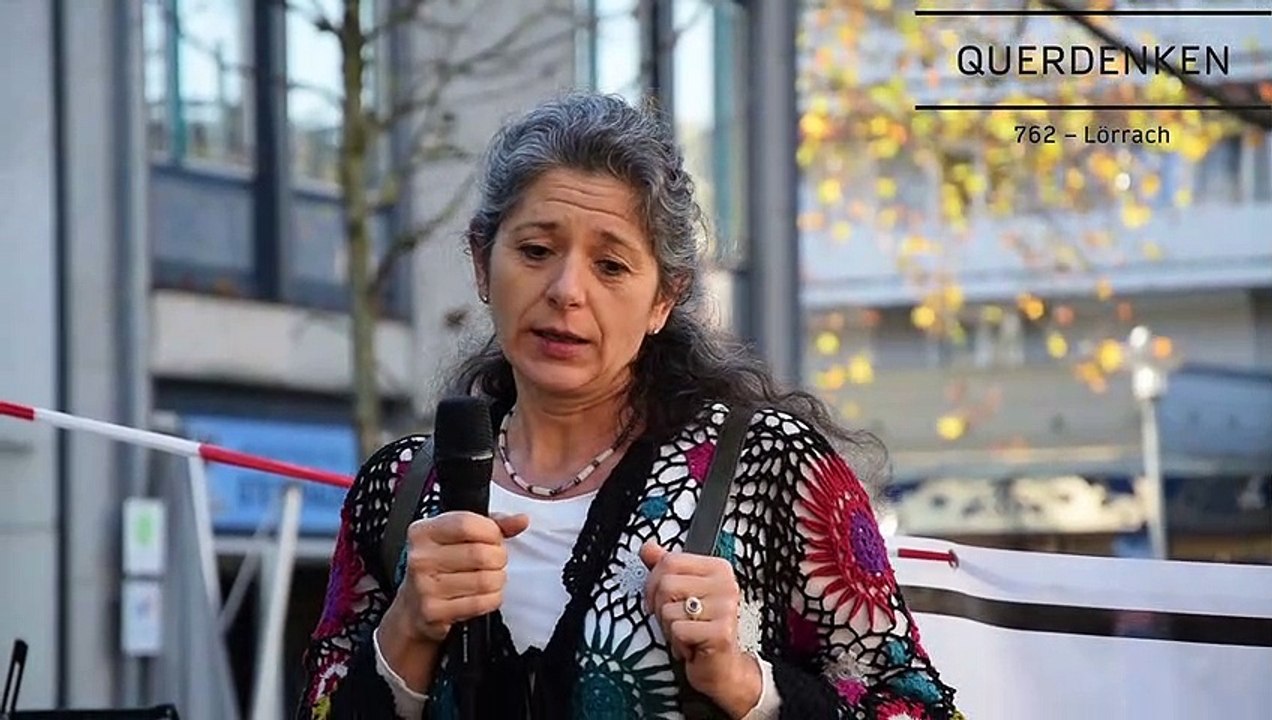 #QUERDENKEN 762 Lörrach Nr#02 - 04 - Marion - Neuer Marktplatz, 31.10.2020