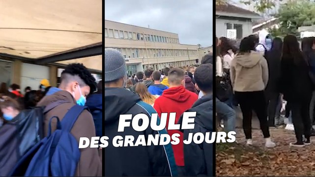 Coronavirus: les lycéens filment leur rentrée dans des conditions inquiétantes