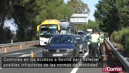 La Guardia Civil extrema los controles a los vehículos que regresan a Sevilla desde las playas de Cádiz