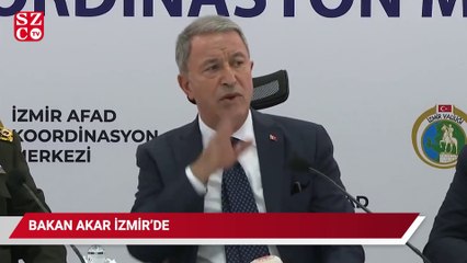 Bakan Akar İzmir’e gitti: Buradan çıkarılacak dersler var