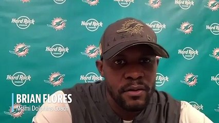 Dolphins coach Brian Flores says todays victory over Rams included mental toughness