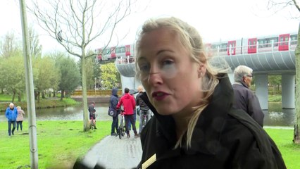 U-Bahn bei Rotterdam entgleist: Wal-Skulptur verhindert Katastrophe