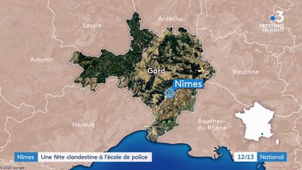 Nîmes : une fête clandestine dans une école de police