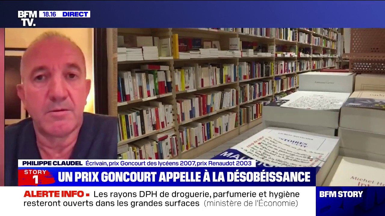 Achats de livres sur Amazon: pour l'écrivain Philippe Claudel, "en tant que lecteur, il faut avoir une conscience morale"